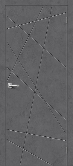 Межкомнатная дверь Граффити-5.Д, цвет: Slate Art, с покрытием из экошпона, серия: Graffiti, размер: 200*60, глухая