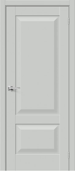 Межкомнатная дверь Прима-22, цвет: Grey Silk, с покрытием - ПЭТ, серия: Prima, размер: 200*60, глухая