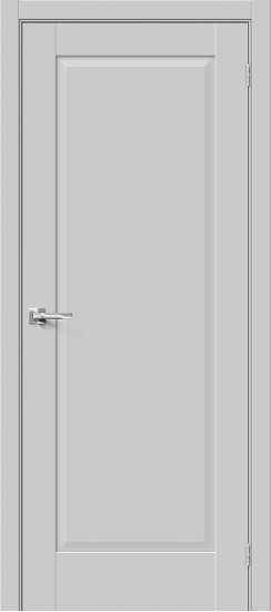 Межкомнатная дверь Прима-10, цвет: Grey Silk, с покрытием - ПЭТ, серия: Prima, размер: 200*60, глухая