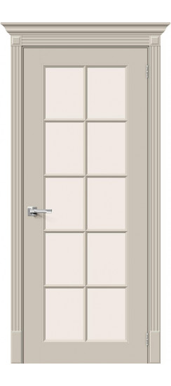 Межкомнатная дверь Скинни-11.1, цвет: Creamy, с покрытием из эмали, серия: Skinny, размер: 200*60, стекло: Magic Fog