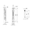 Задвижка Fuaro (Фуаро) торцевая RIGEL-set/160-210 D12x60mm в комплекте с ригелем
