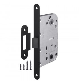Защелка врезная PLASTLP96WC-50 BL черный