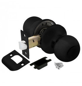 Ручка защелка DK682 BL-PS (6082 BL-P) (без фик.) черный