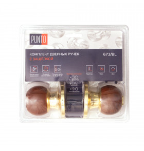 Ручка защелка DK672/BL WD-ET (кл./фик.) дерево