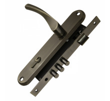 Замок цилиндровый в комплекте с ручкой LOCKSET90.CRONA.4585-3 (KIT P90 4585/3 CRONA) AB бронза