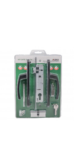 Корпус Ajax (Аякс) () цилиндровый в комплекте с ручкой KIT GATE-2085/24 BL черный
