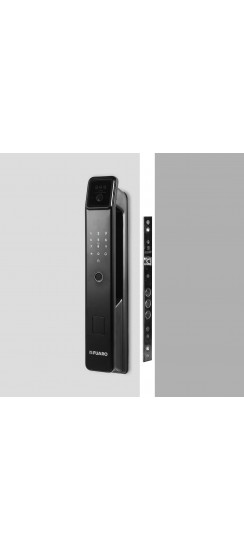 Ручка-автомат Fuaro (Фуаро) для замка врезного SLA-02.60.85 auto Tuya WiFi, черная
