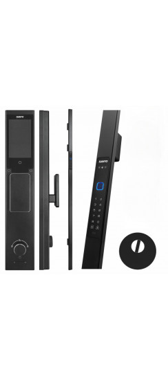 Электронный замок Sanyo D505 UsmartGo DM85 с WiFi, с распознаванием лиц,ручка-скоба 1800 мм, черный