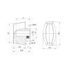 Вертушка Fuaro (Фуаро) на шток цилиндра T.Knob-RL (CB-RL) SSG сатинированное золото