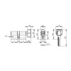 Цилиндровый Punto (Пунто) механизм MaxPro7002Knob70mm(30+10+30) SSC сатин.хром 7key с вертушкой