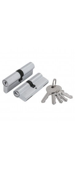 Цилиндровый Ajax (Аякс) механизм (AS100/90) AS1000Key90(40+10+40) CP хром