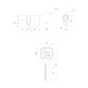Цилиндровый Punto (Пунто) механизм Z3002Knob80(35+10+35) с вертушкой BL черный