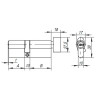 Цилиндровый Ajax (Аякс) механизм (AX202/110) AX2002Knob110 (50+10+50) CP хром с вертушкой