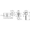 Цилиндровый Punto (Пунто) механизм (Z402/70) Z4002Knob70(30+10+30) с вертушкой CP хром