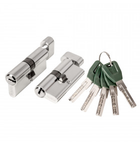 Цилиндровый механизм (A202/60) A2002Knob60(25+10+25) с вертушкой SN никель