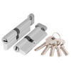 Цилиндровый Ajax (Аякс) механизм (AX202/90) AX2002Knob90 (40+10+40) CP хром с вертушкой