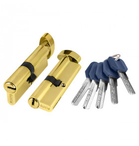 Цилиндровый механизм (Z402/80) Z4002Knob80(35+10+35) с вертушкой PB латунь