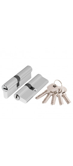Цилиндровый Ajax (Аякс) механизм (AX200/80) AX2000Key80 (30+10+40) CP хром