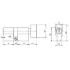 Цилиндровый Ajax (Аякс) механизм (AX102/70) AX1002Knob70 (30+10+30) CP хром с вертушкой