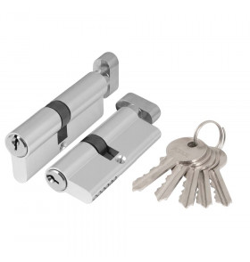 Цилиндровый механизм (AZ102/100) AZ1002Knob100 (45+10+45) CP хром
