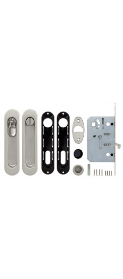 Набор Armadillo (Армадилло) для раздвижных дверей SH.LD152.KIT011-BK (SH011-BK) SN-3 матовый никель