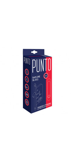 Защелка Punto (Пунто) с ручками для раздвижных дверей SH.SL152.KIT011-BK (Soft LINE SL-011) СP-8 хром