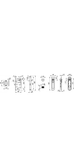 Набор Armadillo (Армадилло) для раздвижных дверей SH.LD152.KIT011-BK (SH011-BK) WAB-11 матовая бронза