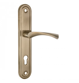 Ручка на планке HANDLE90.CRONA.04-85 (P90 8504 CRONA) AB бронза