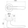 Ручка Armadillo (Армадилло) раздельная R.LD54.Pava (Pava LD42) AB/GP-7 бронза/золото