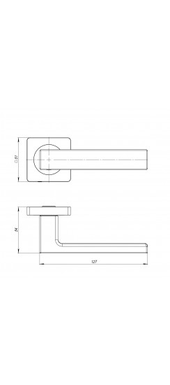 Ручка Ajax (Аякс) раздельная K.JK51.OPTIMA (OPTIMA JK) GR-23 графит
