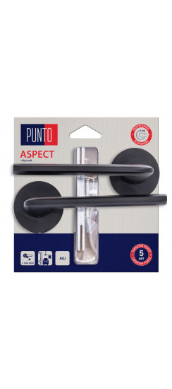 Ручка Punto (Пунто) раздельная LM/A R.RS52.ASPECT/HD BL-24 черный