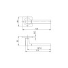 Ручка Ajax (Аякс) раздельная K.JK51.IND FUSE BL-24 черный (AL руч.)