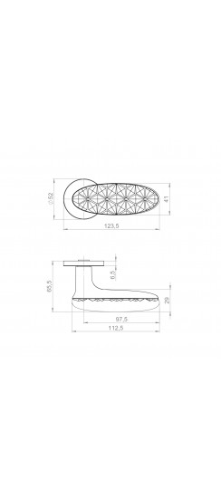 Ручка Armadillo (Армадилло) раздельная R.ART52.D.EXOTIC BL-26 черный