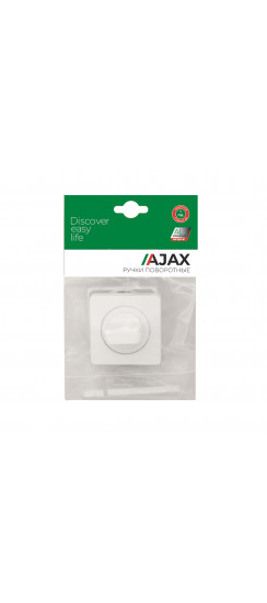 Ручка Ajax (Аякс) поворотная BK6.K.JK51 (BK6 JK) WH-19 белый