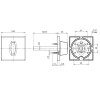 Ручка Fuaro (Фуаро) поворотная BKW8x75.K.RL52 (BKW8x75 RL) SSC-16 сатинированный хром
