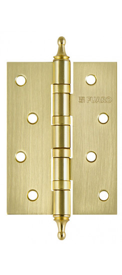 Петля Fuaro (Фуаро) универсальная IN4400UA-BL SB (4BB/A/BL 100x75x2,5) мат. золото БЛИСТЕР