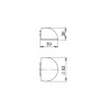 Фиксатор Ajax (Аякс) магнитный DSF-50M BL черный