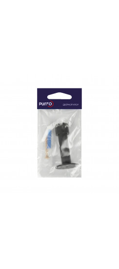 Упор Punto (Пунто) дверной настенный DFIX/W85 INOX BL-24 черный