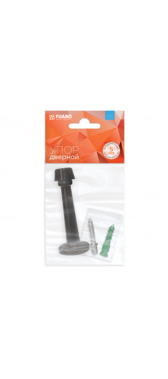 Упор Fuaro (Фуаро) дверной настенный STOPPER/15 (DS-15) BL-24 черный