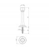 Упор Fuaro (Фуаро) дверной настенный STOPPER/15 (DS-15) CP-8 хром