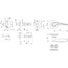 Ручка Punto (Пунто) защелка DK620 AB-ET (6020 AB-E) (кл./фик.) бронза