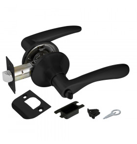 Ручка защелка DK620 BL-BK (6020 BL-B) (фик.) черный
