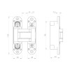 Петля Armadillo (Армадилло) скрытой установки U3D5000.VPG WH белый TECH