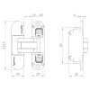 Петля Armadillo (Армадилло) скрытой установки U3D6002.TG AC медь